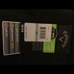 Callaway opti stretch shorts 34 NWT